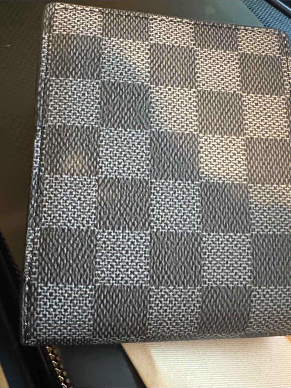 Black Damier Graphite Card Wallet